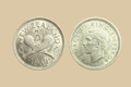 1939 New Zealand Threepence silver coin obverse and reverse
