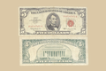 1963 United States $5 Note (Red Seal) front and back