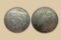 1928 S USA Peace Dollar Silver Coin Obverse and Reverse