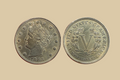 1883 United States 'No Cents' Liberty Head Nickel coin obverse and reverse