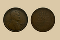 1922 D USA Lincoln Wheat Cent coin obverse and reverse