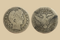 1894 S USA Silver Barber Half Dollar coin obverse and reverse