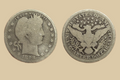1898 USA Silver Barber Quarter coin obverse and reverse