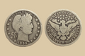1899 USA Silver Barber Quarter coin obverse and reverse