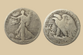 1920 S USA Silver Walking Liberty Half Dollar coin obverse and reverse