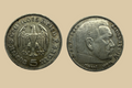 1936 J German 5 Reichsmark Silver Coin obverse and reverse