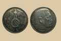 1936 A German 2 Reichsmark Silver Coin obverse and reverse