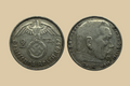 1937 F German 2 Reichsmark Silver Coin obverse and reverse
