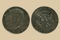 1967 JFK Half Dollar silver obverse and reverse