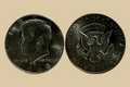 1968 Denver JFK Half Dollar silver obverse and reverse