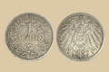 1906 A German States 1 Mark silver coin obverse and reverse