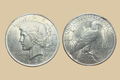 1922 United States Peace Dollar silver coin obverse and reverse