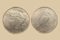 1922 United States Peace Dollar silver coin obverse and reverse