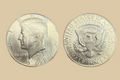 1968 Denver JFK Half Dollar silver obverse and reverse