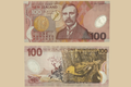 $100 New Zealand Polymer Banknote – Don Brash Signature (AF Prefix) front and back
