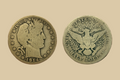 1914 S USA Barber Half Dollar Silver coin obverse and reverse