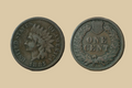 1885 USA Indian Head Cent coin obverse and reverse
