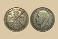 1935 Great Britain Florin silver coin obverse and reverse